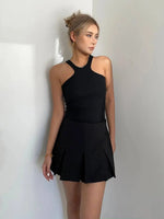WOMENGAGA American High Street A-line Short Unif School Girl Fairy Grunge Skirt High Waist Pleated Skorts Streetwear Lovely HM2O