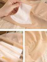 2PCS Seamless Ice Silk Briefs Women's Transparent Panties Sexy Breathable Underwear Female Stretch Erotic Korean Ultra Lingerie