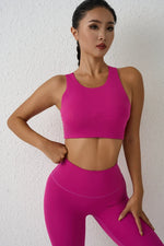 DIAS FIT JOY Nylon Beauty Back Sports Bra Women's Shockproof Yoga Bra Gathering Running Sports Vest