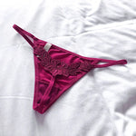Floral Embroidery Sexy G String Underwear Women Panties T-Back Briefs Female Lingerie Erotic Girls Thongs Bikini Size S-XXL