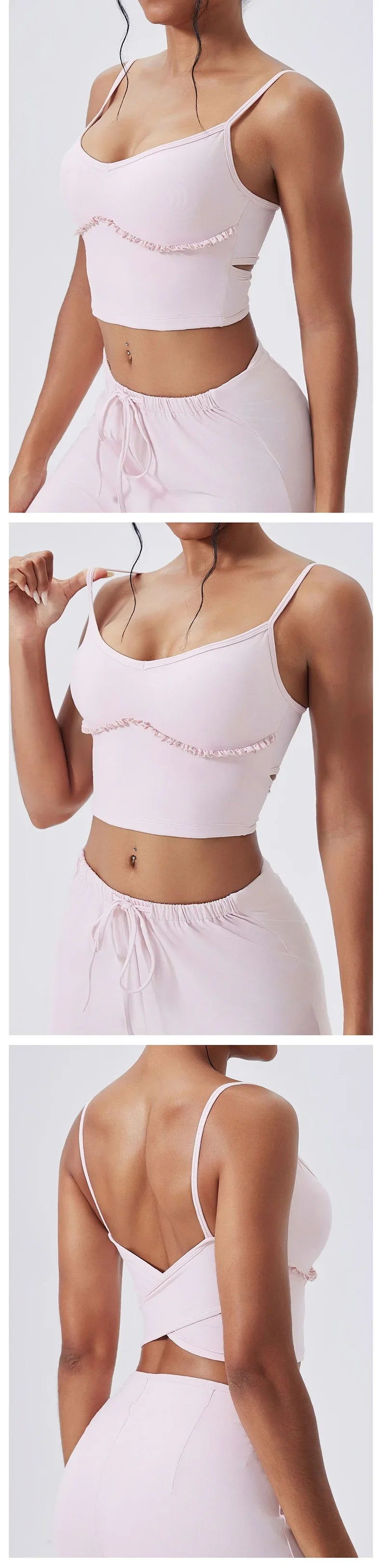 Yoga Set Sports Outfits Women Clothes Fitness Tracksuit Gym Loose straight-leg pants Workout Female Bra New Yoga Suit Sportswear