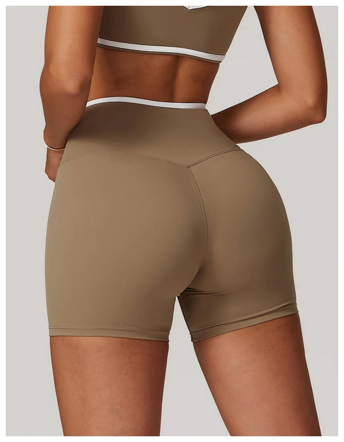 Yoga Shorts Women Fitness Shorts V-shaped Waist Running Cycling Shorts Breathable Sports Leggings High Waist Workout Gym Shorts