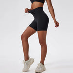Hearuisavy Summer Soft Sports Shorts Buttock Lift Gym Leggings Women High Waist Yoga Shorts Women Running Cycling Workout Shorts