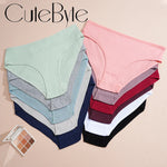 Women's Seamless Cotton Briefs Women Panties Solid Color Breathable Underwear Female Low Waist Soft Lingerie S-XXL