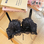Japanese Style Lolita Princess Wind Lace Lace Lingerie Design for Girls Push-up Bra Women UnderwearPush Up Bra