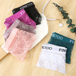 3Pcs/set Lace Thongs Women Floral G-string Underwear Trendy Letter T-Back Underpants Sexy Low Waist Bikini Panties Ladies Panty