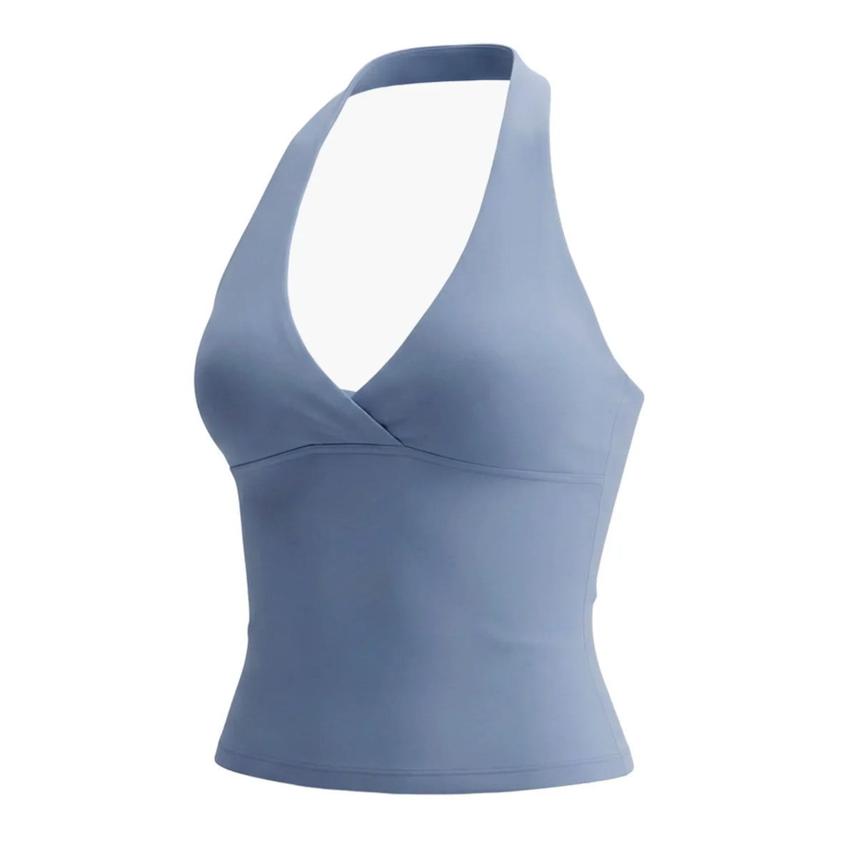 NCLAGEN Origin Halter Top Gym Clothes Deep-v 2 In 1 Women Yoga Vest Open Back Workout Fitness Camisole Sexy Running Sports Tops