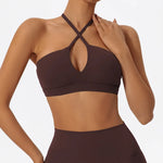 Hearuisavy Summer Gym Top Women Training Yoga Clothes Stretch Sports Underwear Fitness Workout Cross Yoga Bra Sexy Sports Bra