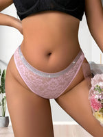1pcs Low Waist Plus Size 1XL-4XL Sexy Lace Lady Briefs Underwear Breathable Comfortable Women PantiesHollow Out Sexy Lingerie