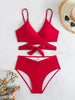 Cross Wrap High Waist Bikini Sets Sexy Red Brazilian Biquini Swimsuit Two Pieces Swimwear Women 2024 Bathing Suits Beach Wear test