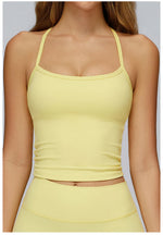 Cross Back Yoga Sports Bra Women Breathable Shock Proof Gym Workout Fitness Push up Top Yoga Running Active Sportswear Vest Bra