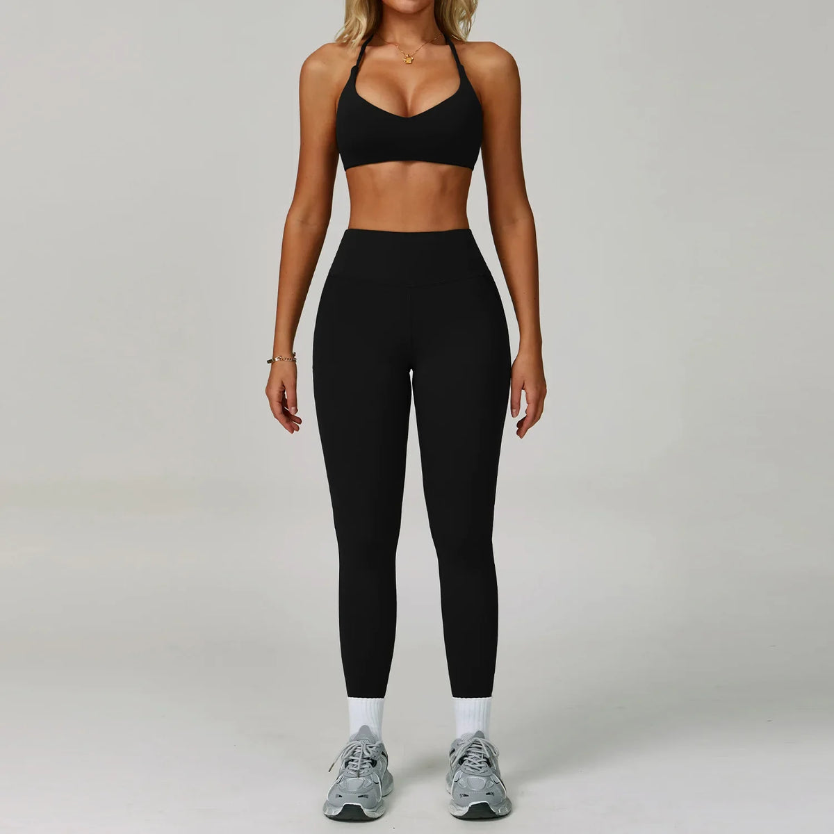 Hearuisavy Women's Running Comfort 2Pcs Sports Pants Set High Waist Push Up Workour Sportswear Casual Cycling Jogging Yoga Bras