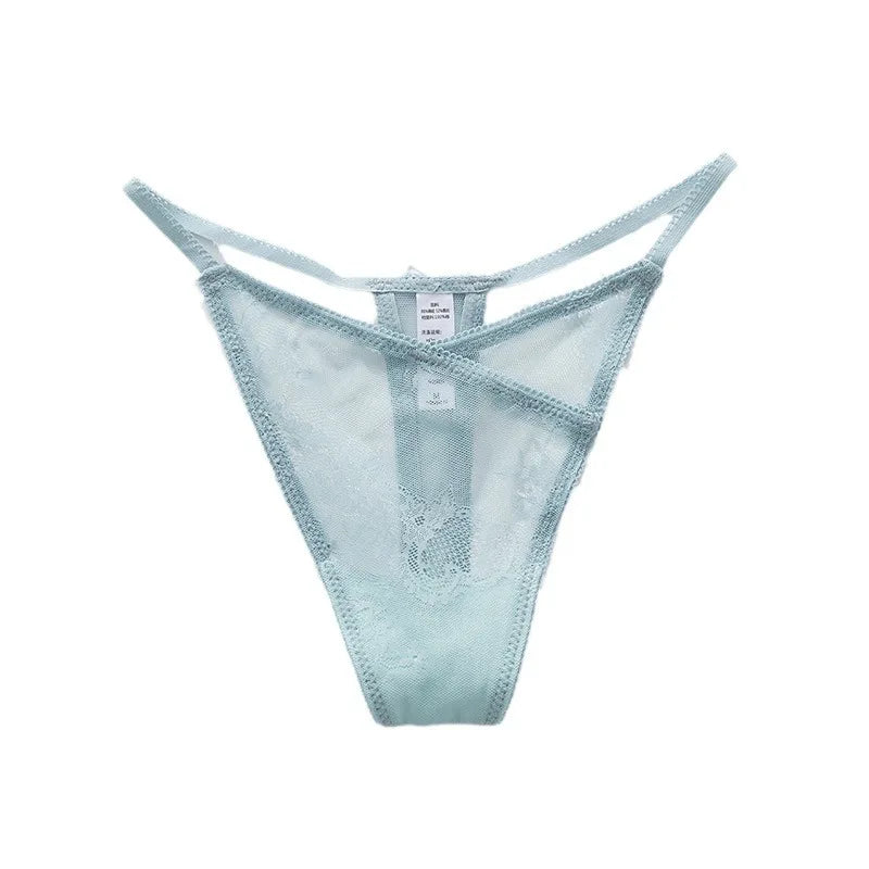 Girls Sexy G String Panties Women Lace Briefs Hollow Out Underwear Thong High Quality Transparent Underpants Lingerie Intimates