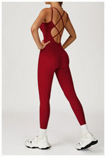 Hearuisavy Female Jumpsuit Long Elegant Sports Bodysuit Woman Gym Clothes Strappy Fitness Overalls Push Up Pilates Yoga Leotard
