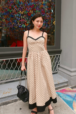 POLKA PASSION WOVEN MAXI DRESS