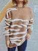 Contrast Round Neck Long Sleeve Sweater test
