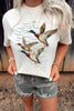 Full Size Western Mallard Lake Graphic Casual T‑Shirt Plus Size test