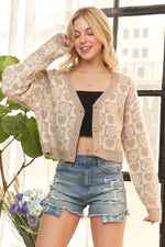 ADORA Button Down Crop Sweater Cardigan - Shopimist