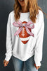 Football Round Neck Long Sleeve Sweatshirt test