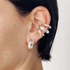 Stainless Steel Layered Cuff Earrings test