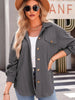 Textured Button Up Long Sleeve Shacket test