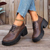 Chunky Platform Lace-Up Oxford Sneakers test