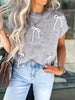 Bow Round Neck Short Sleeve Sweater test