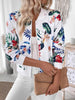 Printed Zip Up Long Sleeve Jacket test
