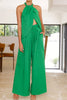 Halter Neck Top and Wide Leg Pants Set test