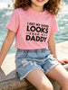 Children's Letter Tee & Ripped Denim Shorts Set test