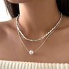Double Layered Pearl Necklace test