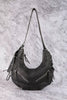 Fame Larger Leather Crescent Shoulder Bag