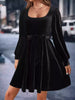 Velvet Long Sleeve A-Line Dress test