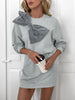 Perfee Bow Dropped Shoulder Long Sleeve Mini Dress test