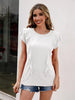Ivy Lane Ruffled Round Neck Cap Sleeve T-Shirt test