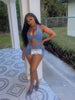 Halter Neck Top and Shorts Sweater Set test