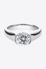 Looking Good 2 Carat Moissanite Platinum-Plated Ring test
