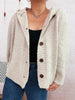 Cozy Button-Up Hooded Cardigan test