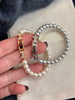 Pearl Double H Buckle Bracelet test