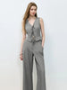 Tie Front Vest and Wide Leg Pants Set test