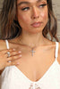 Adored 925 Sterling Silver Cross Moissanite Necklace test