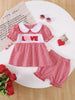 Children's Gingham 'LOVE' Top and Shorts Set test