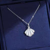 925 Sterling Silver Zircon Shell Necklace test