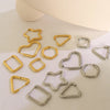 Titanium Steel Geometric Huggie Earrings test
