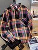 Men's Full Size Vintage Plaid Flannel Button-Down Shirt Plus Size test