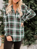 Plaid Collared Neck Long Sleeve Shirt test