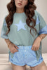 Frayed Denim Star Patched Oversize T Shirt test