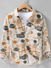 Men's Plus Size Printed Button Up Long Sleeve Shirt test