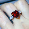 6 Carat 925 Sterling Silver Moissanite Heart Ring test
