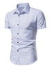 Men's Slim Fit Short Sleeve Dotted Shirt test